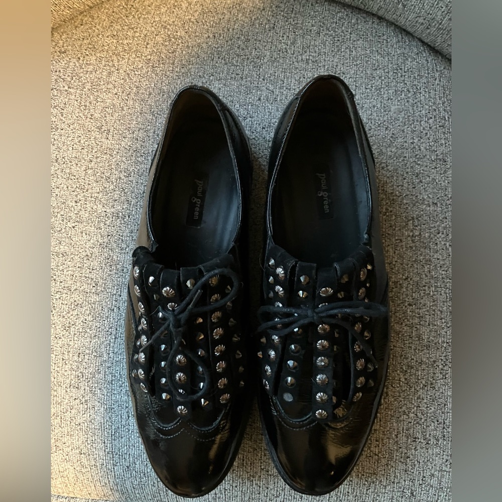 Like NEW • Paul Green black patent leather woman’s shoe size 10